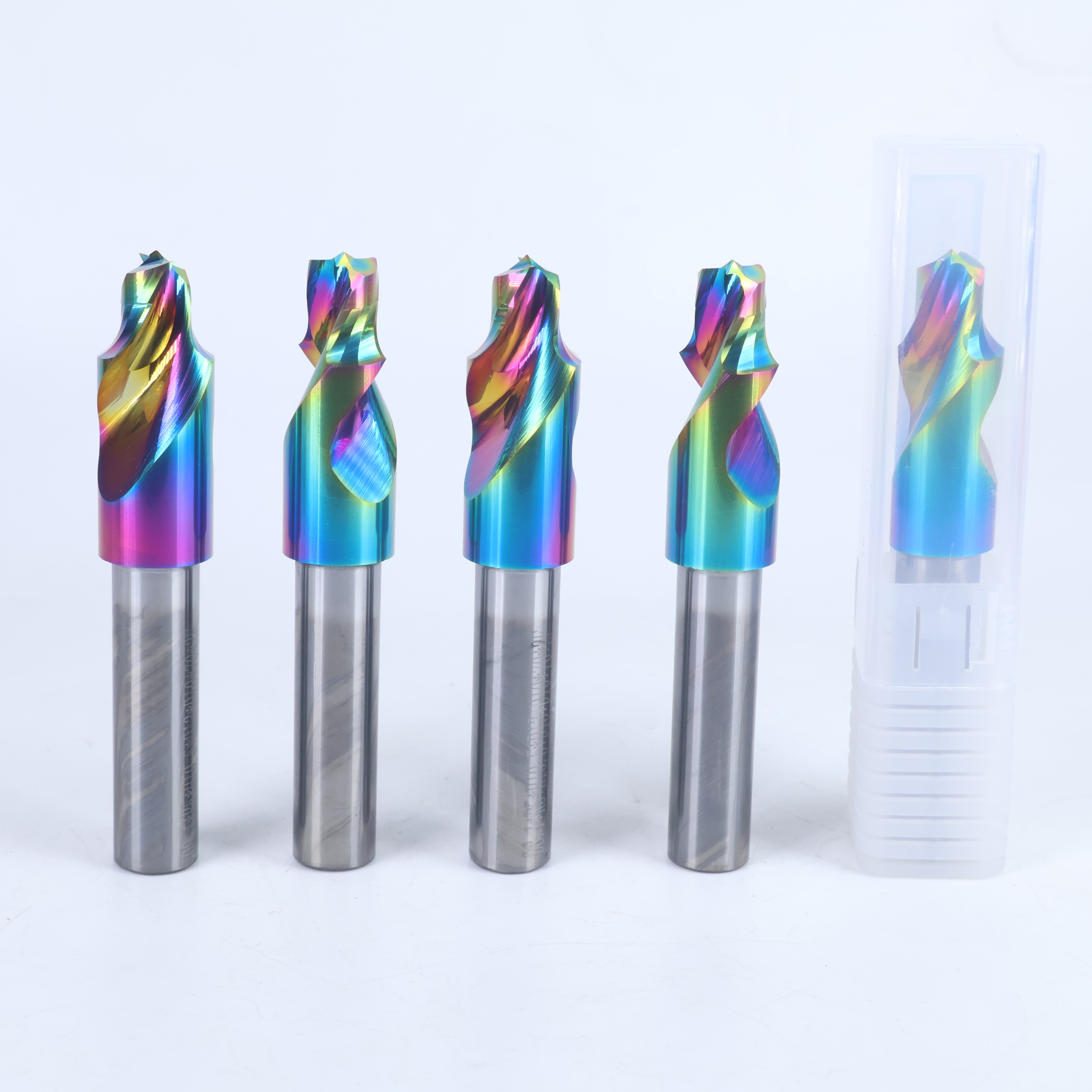 High Quality Color-coated Step Drill Made of Hard Alloy for Wood Panel Processing