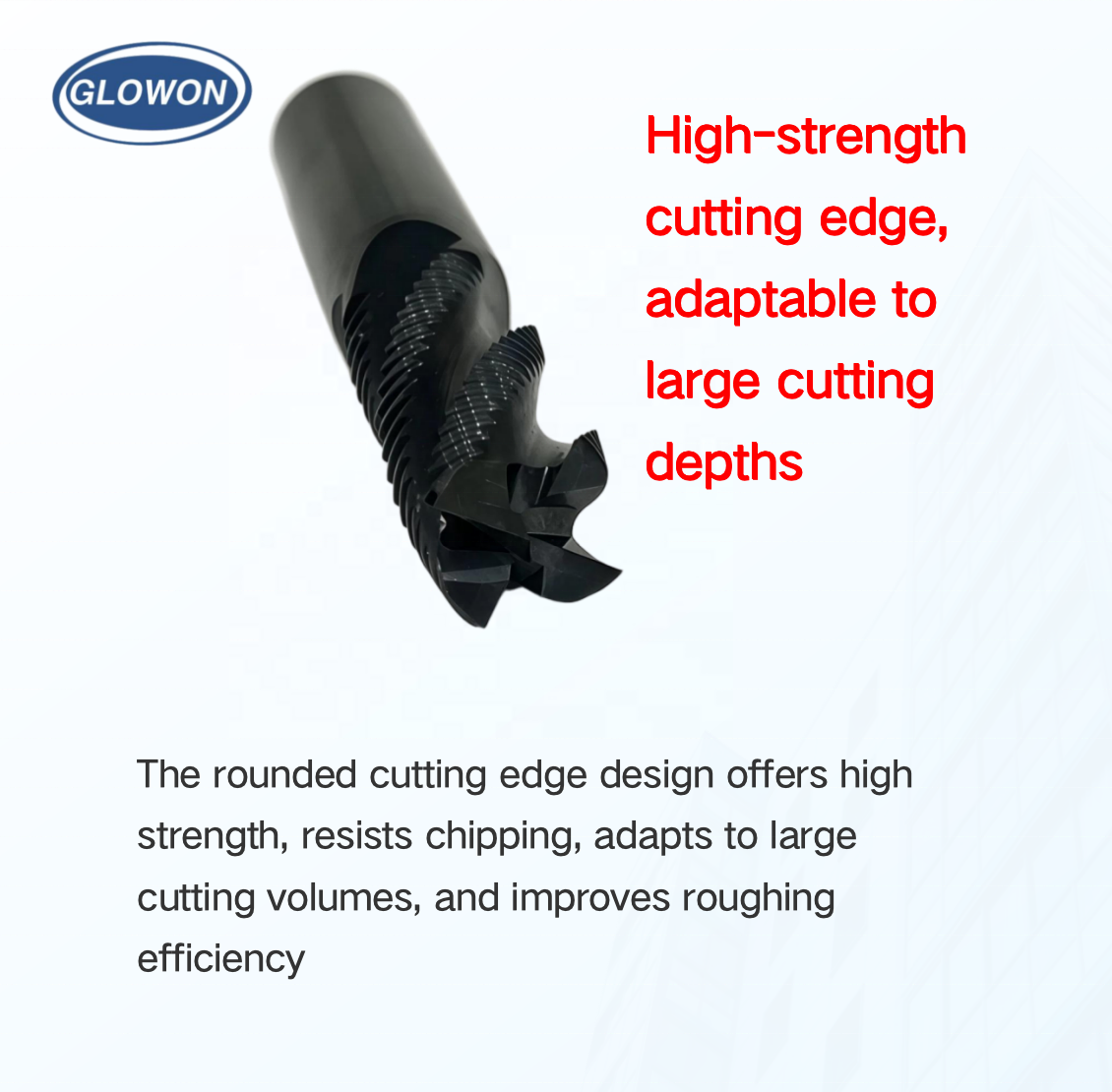 HRC55 4 Flutes Roughing End Mill Wave Edge Carbide Milling Cutter for Steel Rough Machining CNC Tool