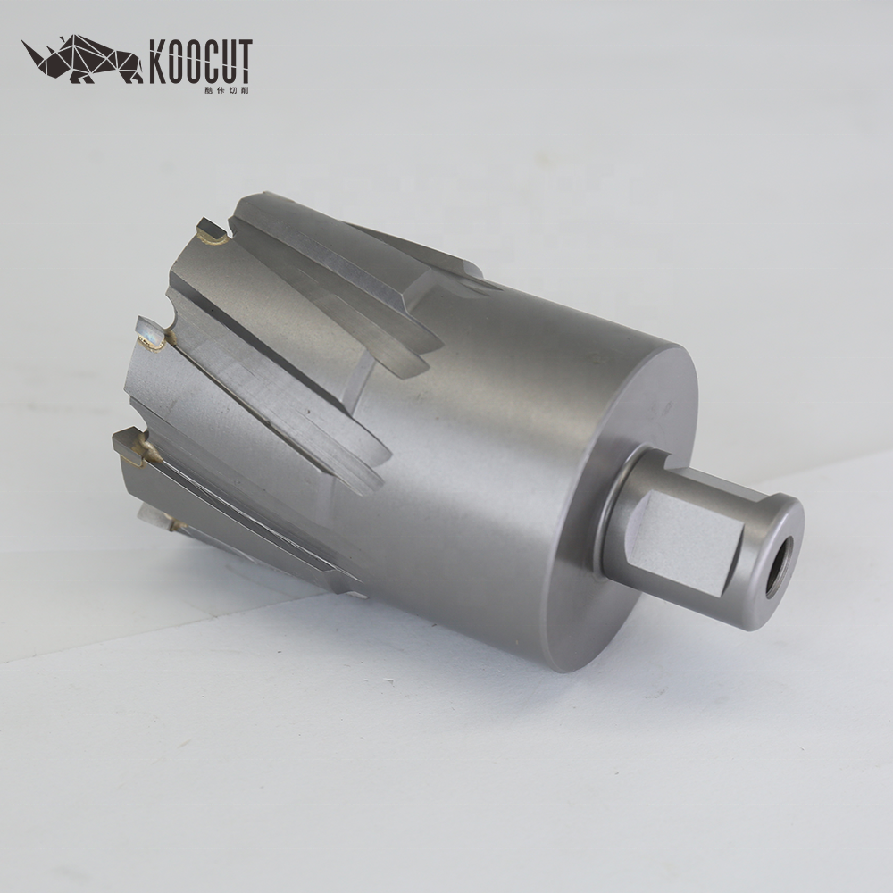 KOOCUT 75mm V6 Core Drill Bit TCT Carbide Metal Cutting Core Drill Machine Bits TCT Core Drill Bit