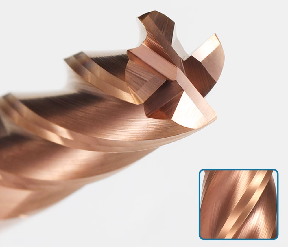 HRC65 High Temperature Tungsten Carbide 4F CNC Router Bits Customized OEM Ball Nose End Mills Cutting Tools for Metal