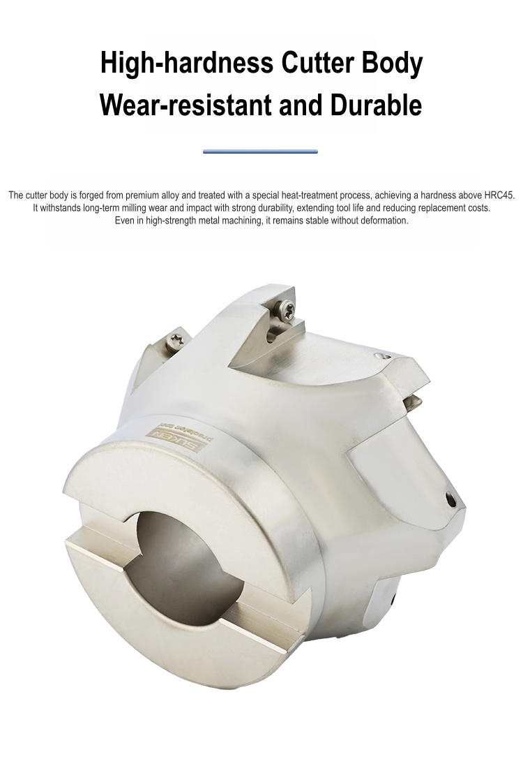 Indexable 90 Face Mill Cutter 400R Square Shoulder Milling Compatible APMT1604 Alloy Steel Inserts Uncoated CNC ODM OEM