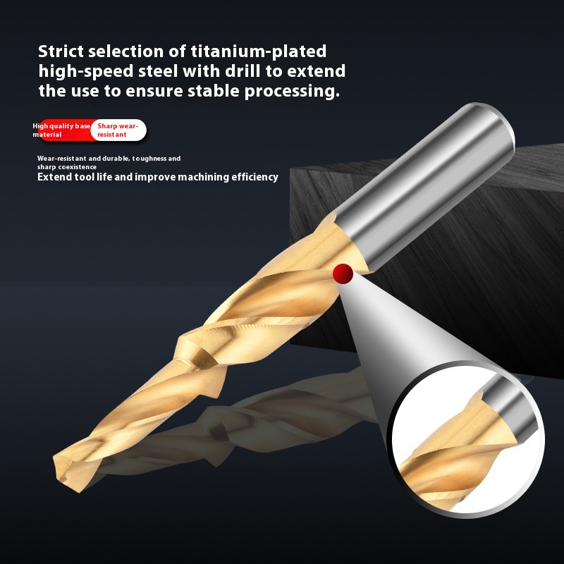 M3M5 Composite HSS Multi-Step Drill Bit Custom Link Non-Standard Twist Processing Includes Countersink and Chamfer Features