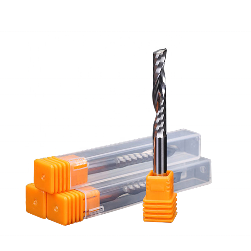 Hot Sale Single Flute Router Bits MDF Drills Forstner Woodworking Wood Carbide Acrylic Edge Milling Cutter End Mills CNC 55HRC