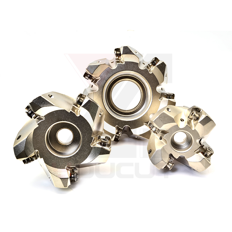 90&deg; Indexable Face Mill Series, High Feed CNC Milling Cutter, for Steel &amp; Stainless Steel Rough/Finish Machining
