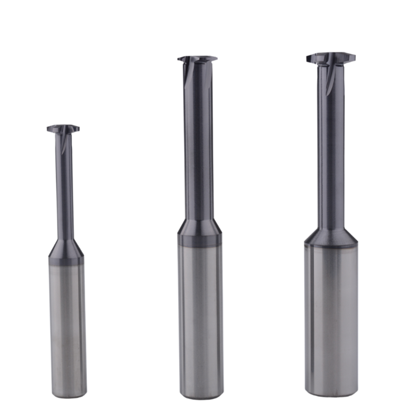 Solid Carbide 4-Flute Single Teeth Thread End Mills Cutter with TIALN Coating T Type OEM/ODM Customizable