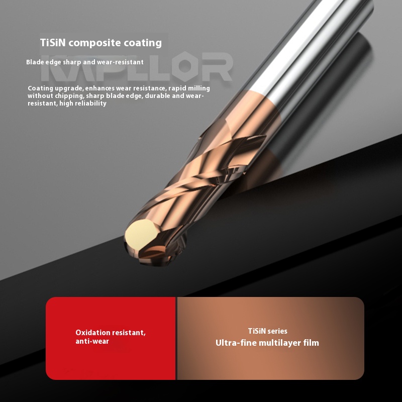 High Performance Square Ball Nose Corner Radius Solid Carbide End Mills Custom ODM Support Milling Cutter Tools