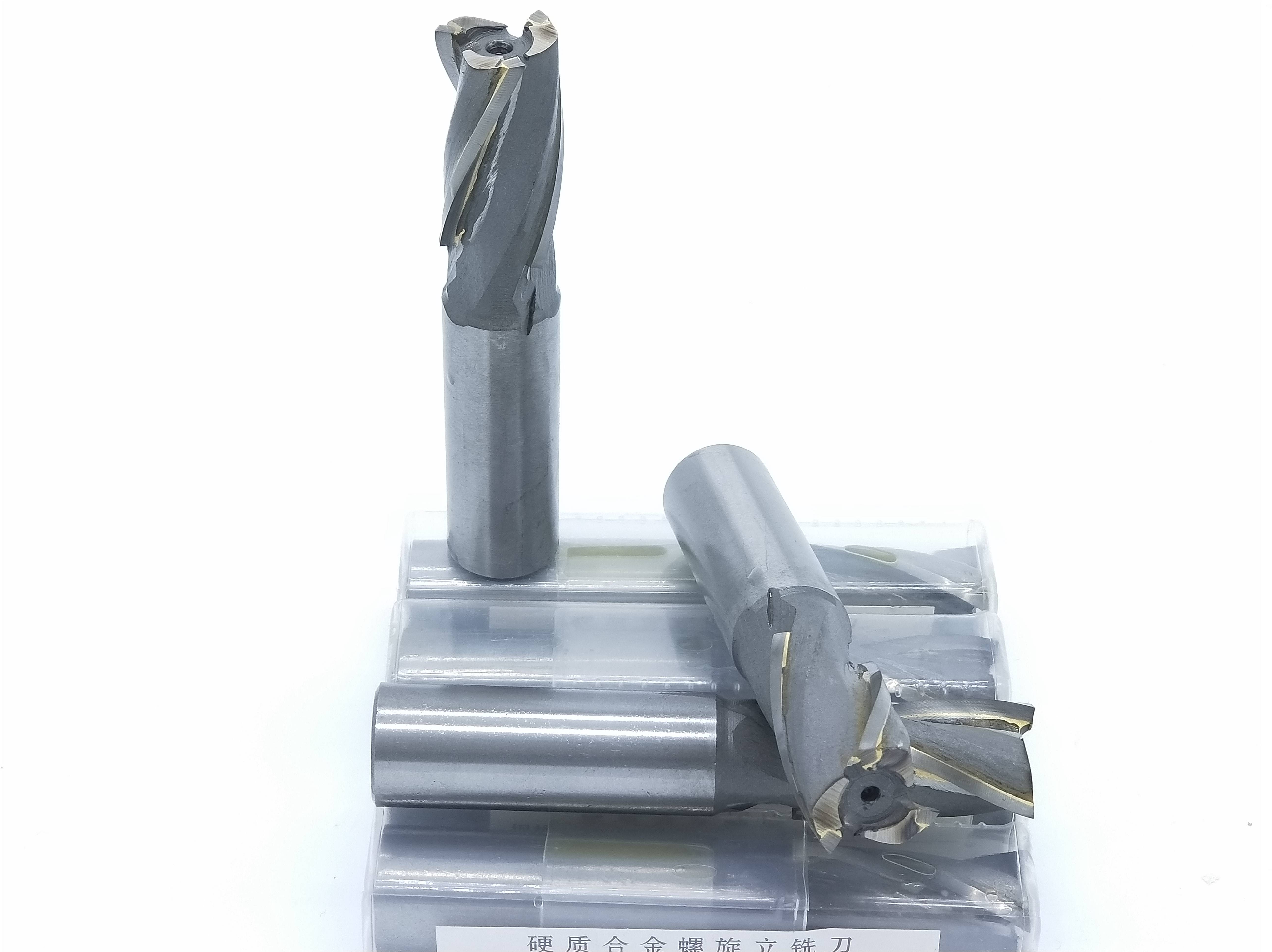 Superparticulate Straight-Handled Taper Shank End Mill Spiral Vertical Milling Cutter with Tungsten Steel Carbide Welding Blade