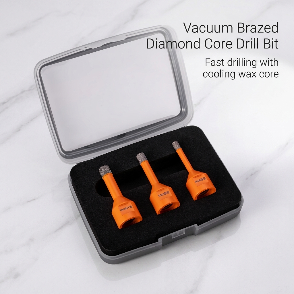 Funlin FLB001-ZT2 Diamond Core Drill Bit 60/62mm Total Length M14 Or 5/8"-11 Shank For Marble/Granite/Porcelain/Tile Drilling