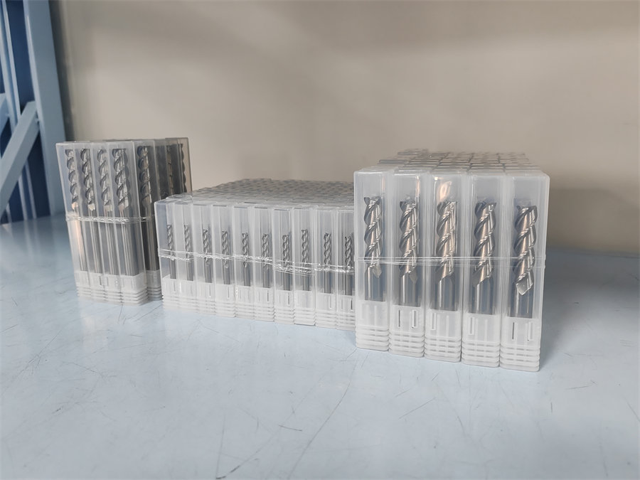 Packaged precision carbide cutting tools ready for shipment