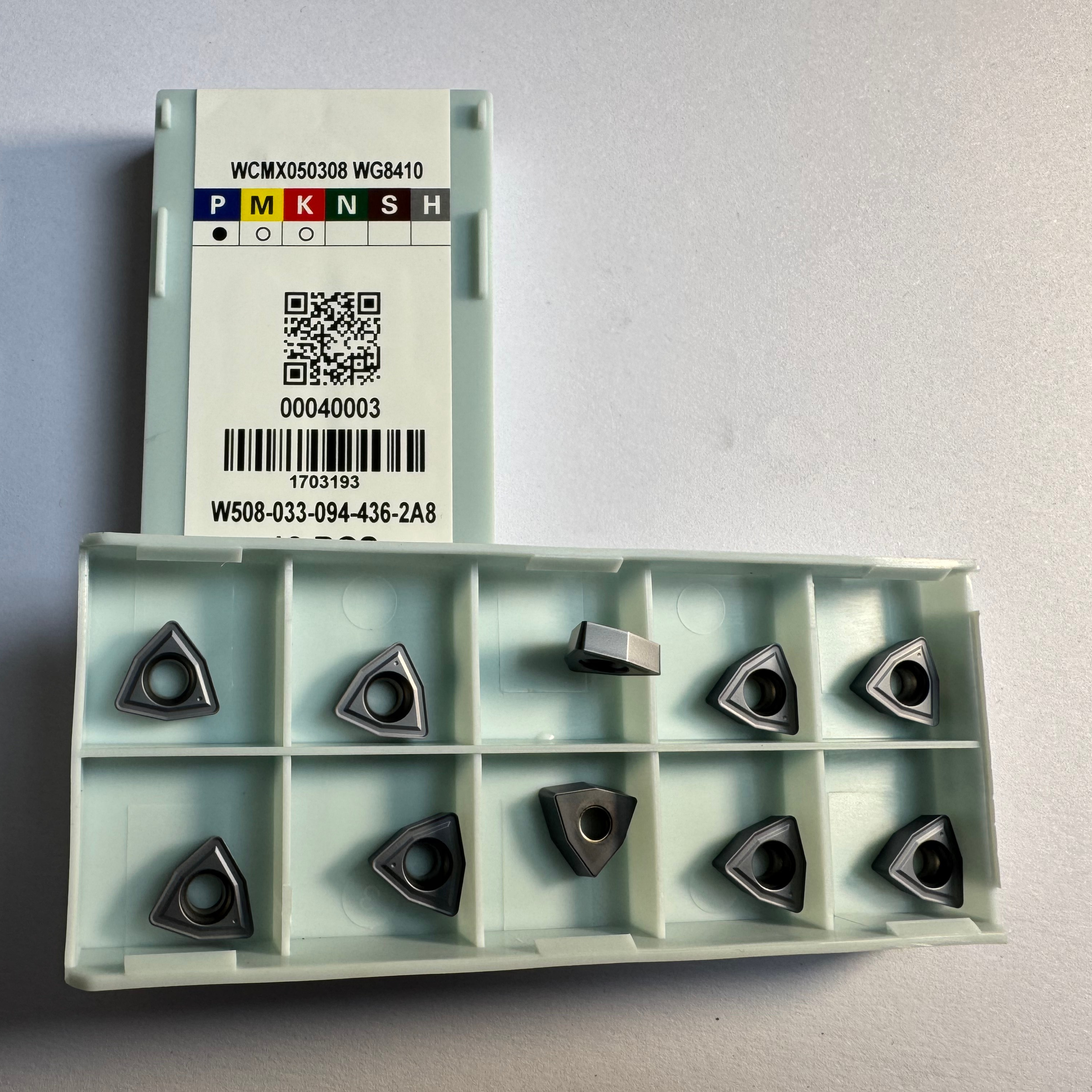 WCMX050308 Indexable Carbide Drill Bit High Precision Hard Alloy Drill Insert for Alloy Steel &amp; Metal Processing