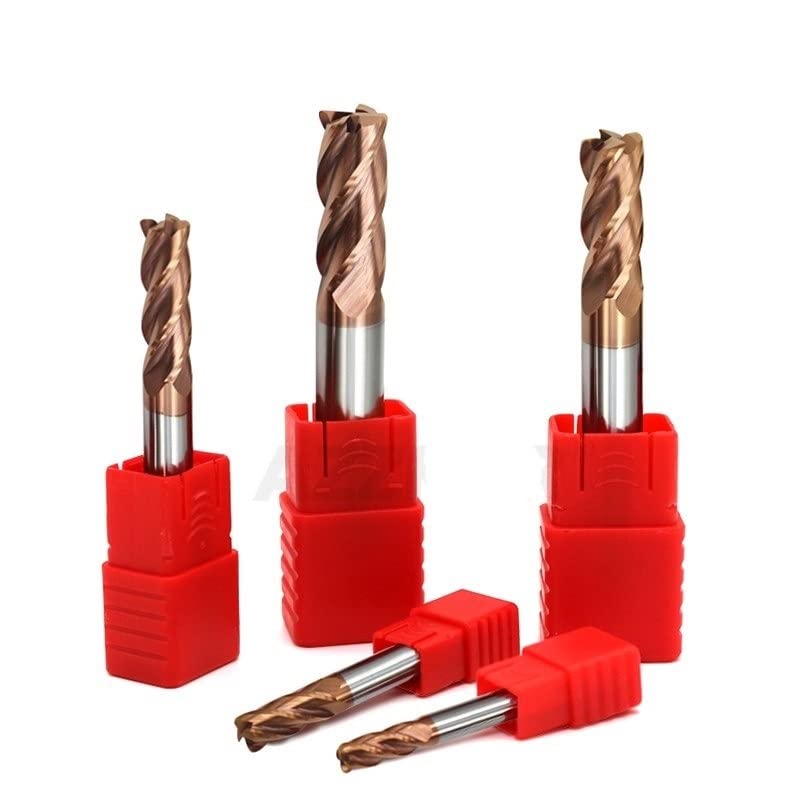 4 Mm 6mm 8mm 10mm 12mm HRC55 4 Flute Solid Carbide Flat End Mill Cutter For CNC Metal Milling
