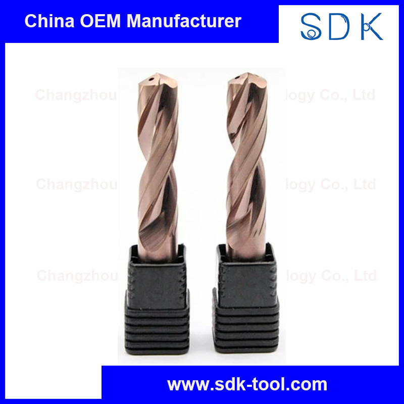 Solid Carbide Inner Coolant Double Margin Twist Drill Bit for Hardened Steel