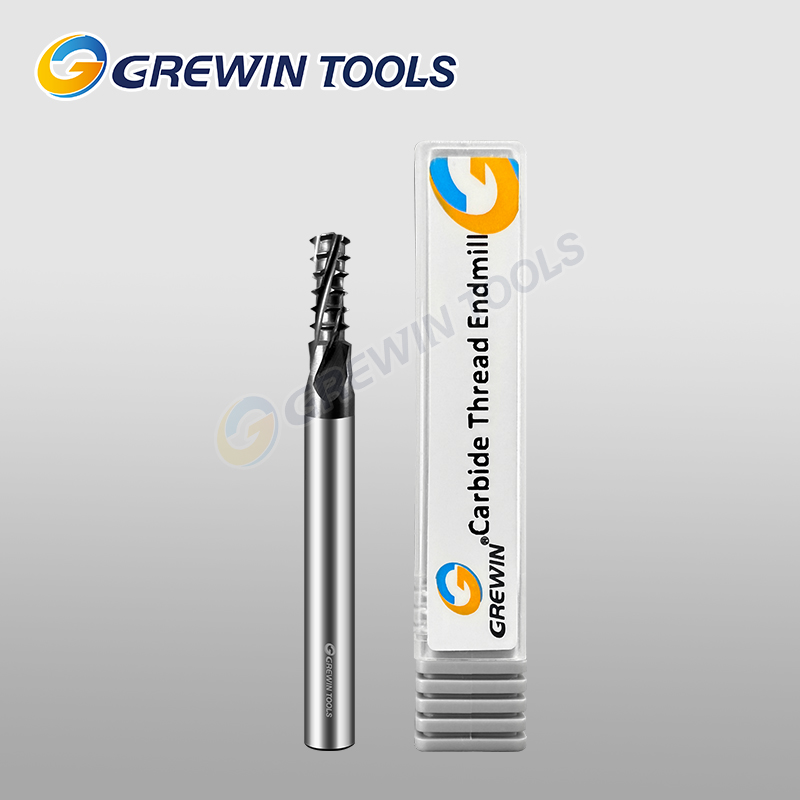 Grewin 60&deg; Metric Staggered Tooth Full Profile Thread Mill Anti-Vibration for Steel Stainless Steel