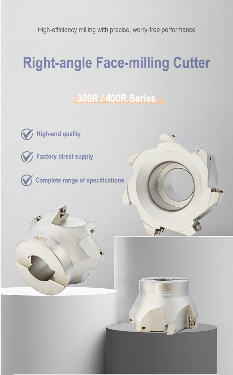 Indexable 90 Face Mill Cutter 400R Square Shoulder Milling Compatible APMT1604 Alloy Steel Inserts Uncoated CNC ODM OEM