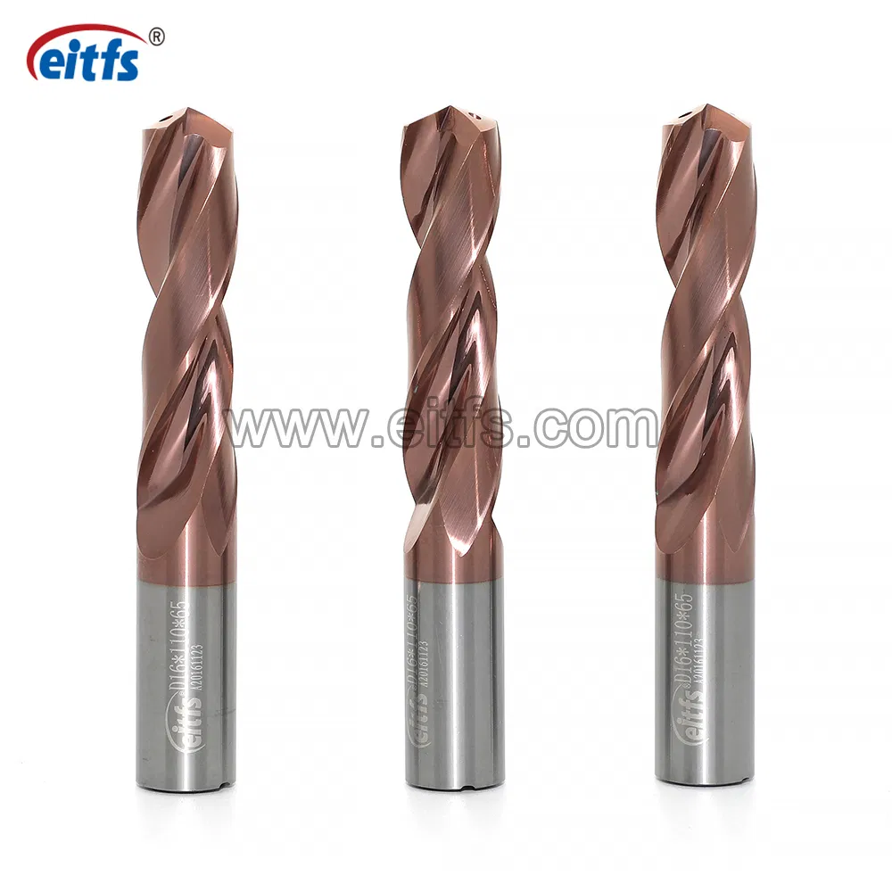 Solid Carbide Inner Coolant Twist Drill Bit Cutter 3D Drilling Tool