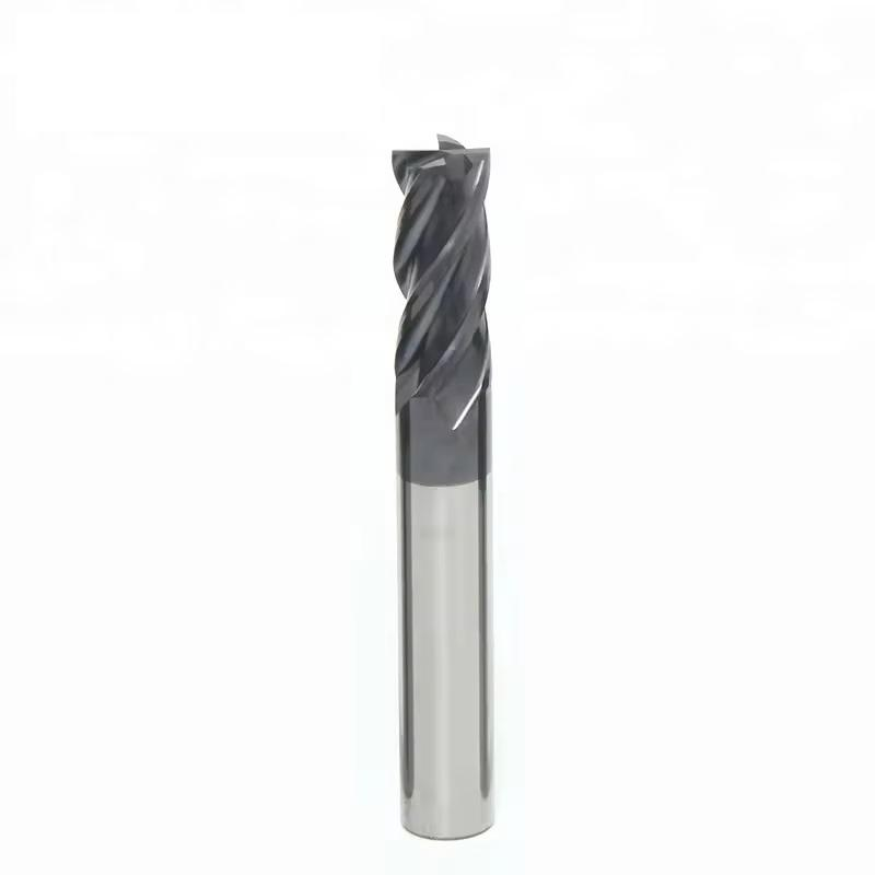 Hard Alloy Straight Shank End Mill Carbide 4 Flutes End Mill for CNC Milling High Precision Milling Cutter