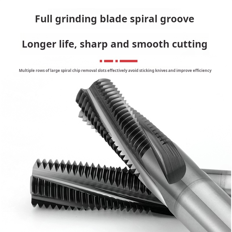 Heavy Duty 4-Flute Full Tooth Thread Mill Customizable OEM &amp; ODM Support for Hardened Steel and Alloy Steel Machining