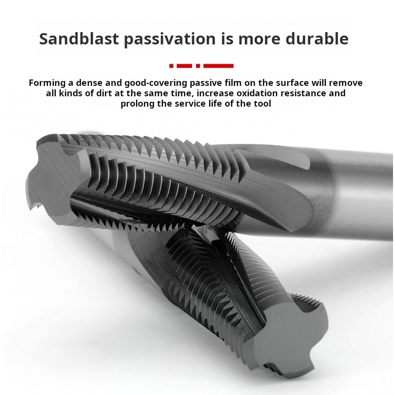 Heavy Duty 4-Flute Full Tooth Thread Mill Customizable OEM &amp; ODM Support for Hardened Steel and Alloy Steel Machining
