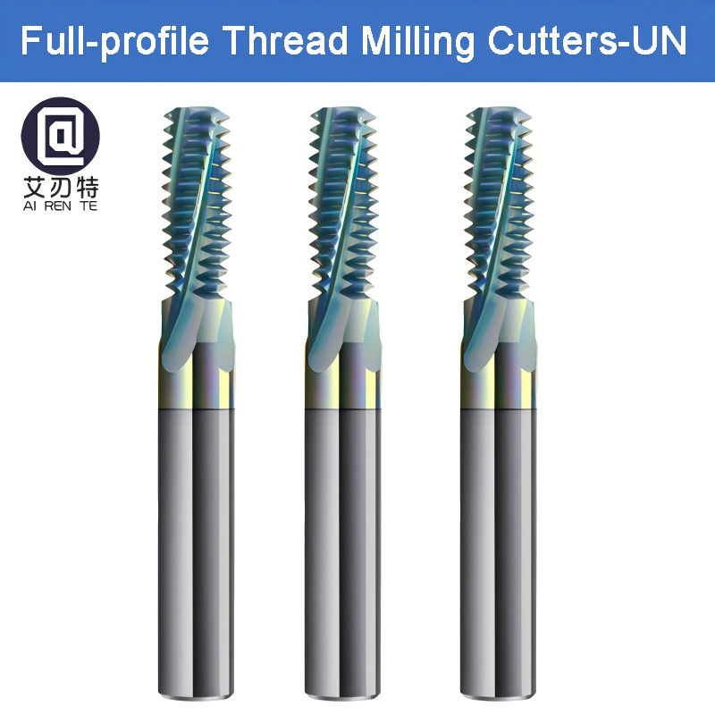 Thread Mill TM-N2A Solid Carbide Full-Profile UN Thread Milling Cutter DLC Coated 60&deg; Solid Carbide Tool for Non-Ferrous Metals