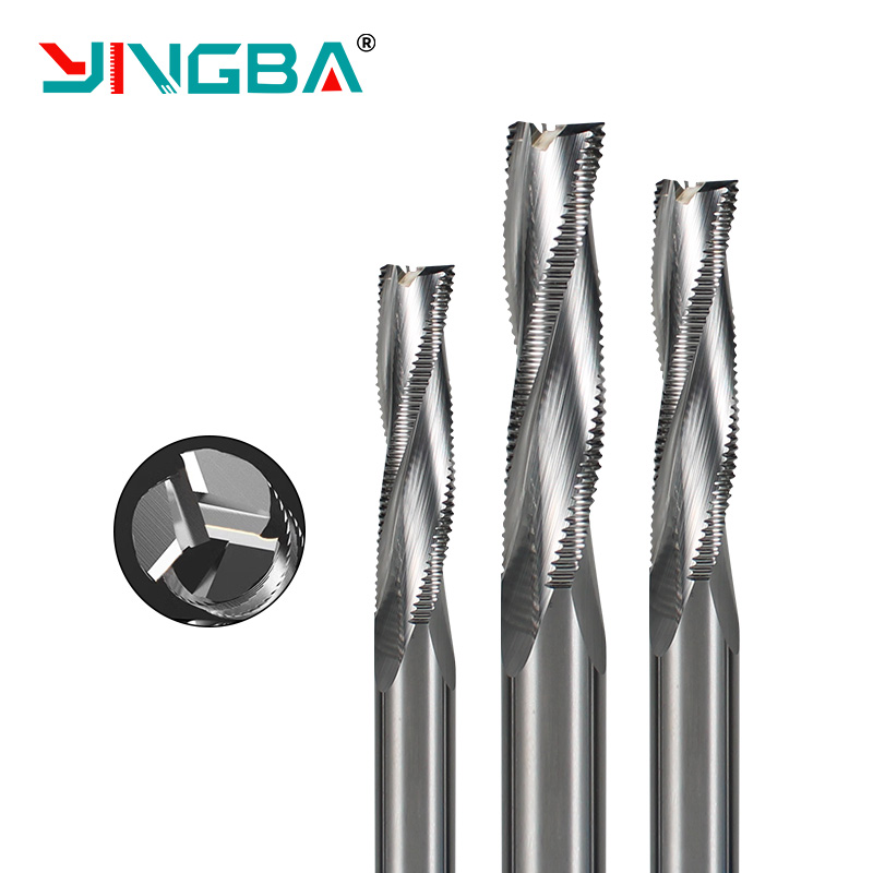 Manufacturing Production Hard Metal Rough Leather Milling Cutter for Aluminum with Rough and Long Wave Edge Pattern Rough