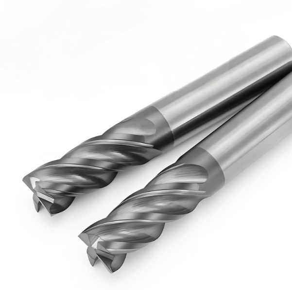 YG8 Carbide 4 Flute TiAlN Coated End Mill 1/2" Shank Solid Carbide Milling Cutter for Hardened Steel Stainless Steel