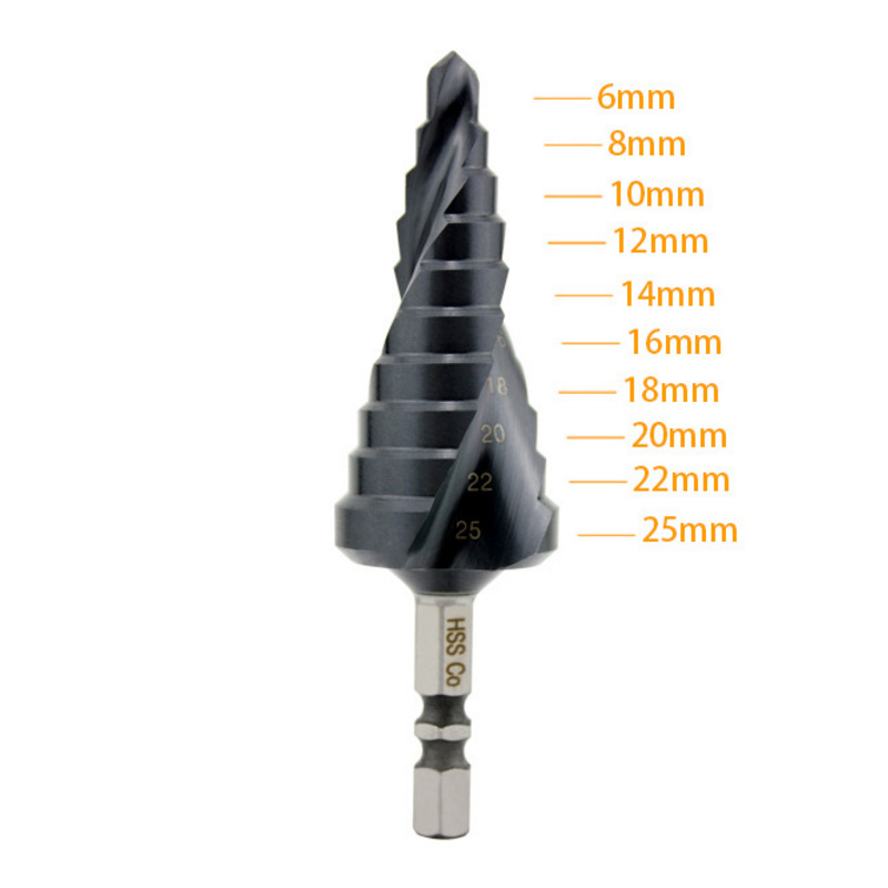 M35 Step Drill Spiral Double Slot Step Drill