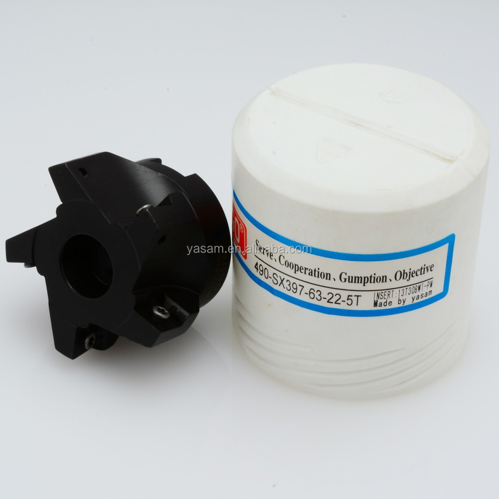 D63 22-5T 90 Degree Indexable Face Mill Use Inserts R290-12T308