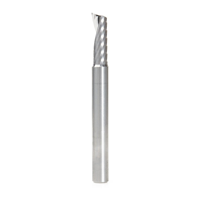 3.175mm Single Flute Up Cut Spiral Bit Solid End Mill Milling Cutter For Acrylic PVC Plastic Aluminum