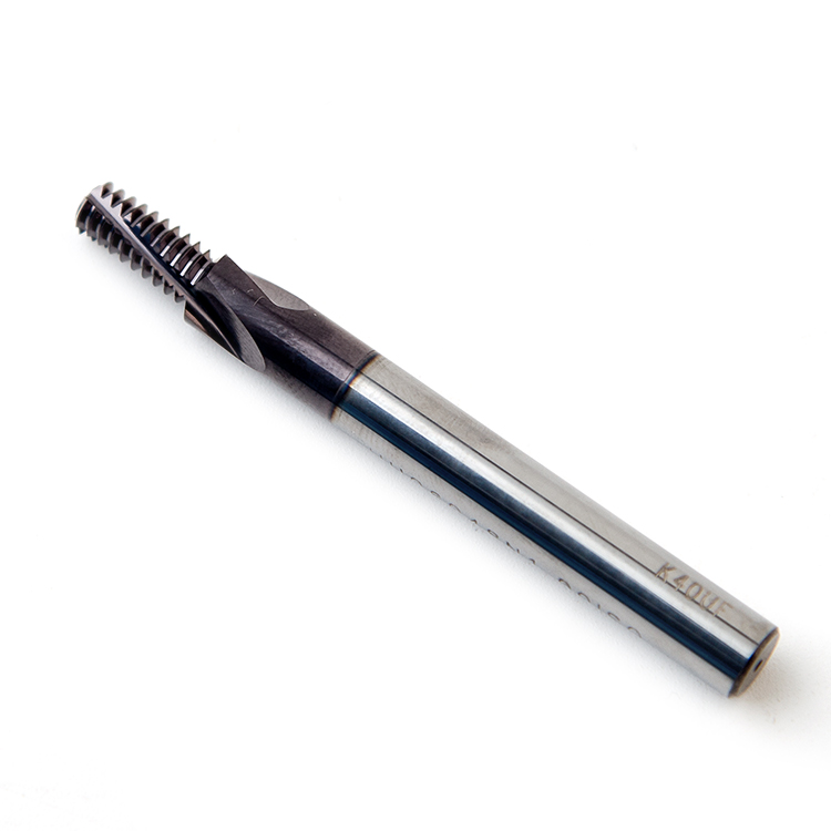 Fengyi Customizable Solid Carbide Threading Mills ISO Metric Full Profile with 4mm Shank Diameter Tin Coated for OEM Support