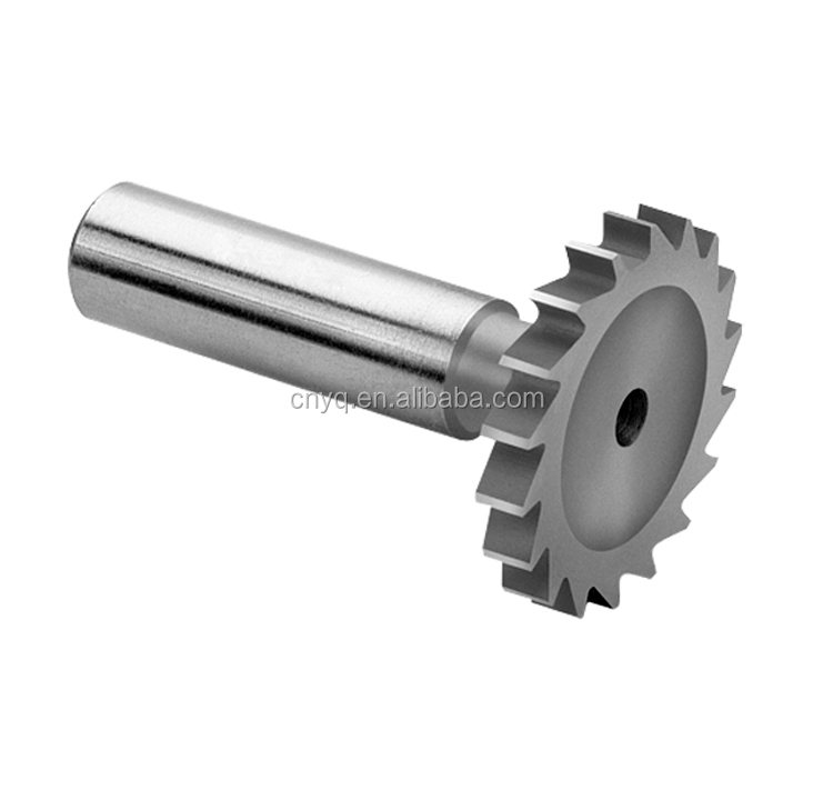 HSS M2 Straight Teeth Woodruff Keyseat Milling Cutter Blueprint