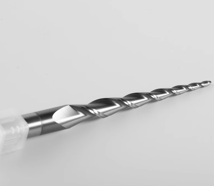 ZY/OEM Carbide Taper Ball Nose End Mill TiSiN Coated 2 Flutes 55HRC ODM/OEM High-Speed Cutting Stainless Steel Alloy Steel Model