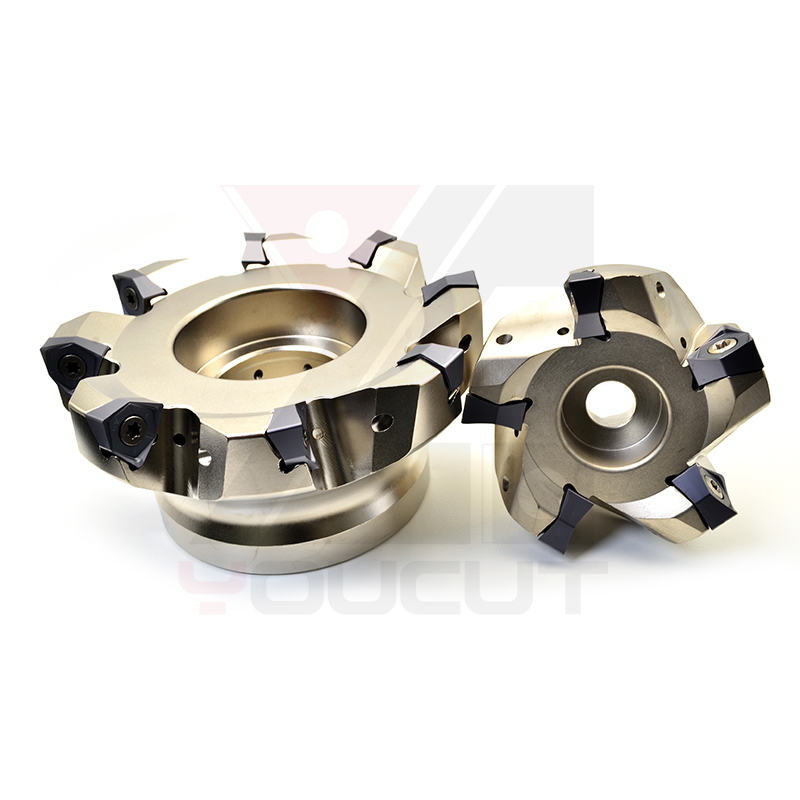 90&deg; Indexable Face Mill Series, High Feed CNC Milling Cutter, for Steel &amp; Stainless Steel Rough/Finish Machining