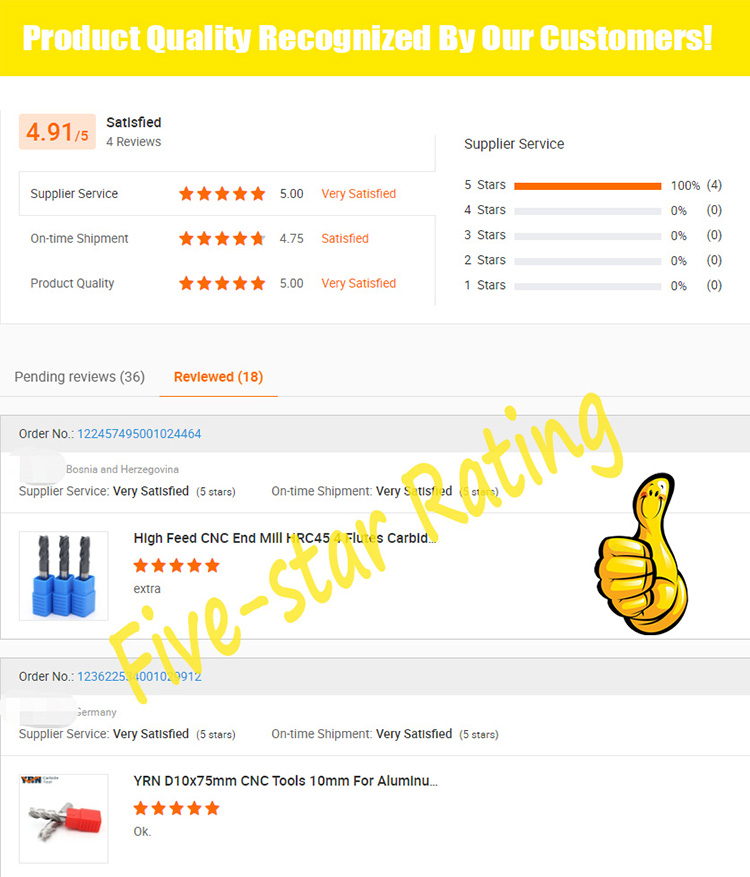 Ready in Stock TiSiN-coated 2 Flute Solid Carbide Fresa 1mm-4mm Ball Nose End Mills