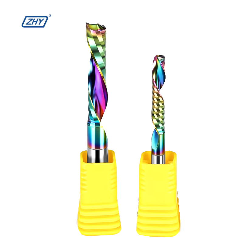 Zhy Oem Custom Spiral Single Flute Endmill Single Edge Single Blade End Mill Milling Cutter