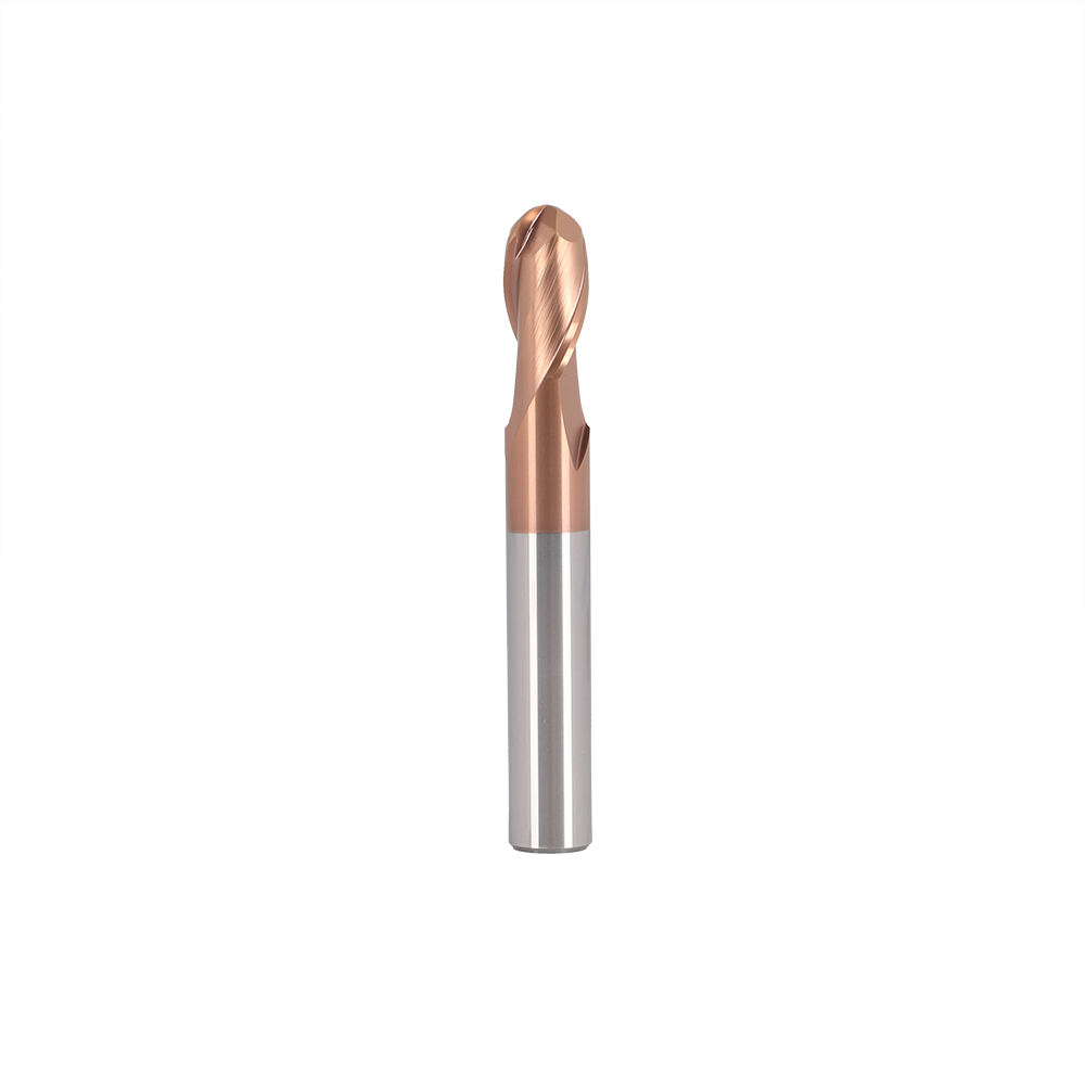 2F/4F Ball Nose End Mill Bits for Steel Milling Cutter Cutter D8 R0.5 Bull Nose End Mill Tungsten Carbide Ball Nose End Mill