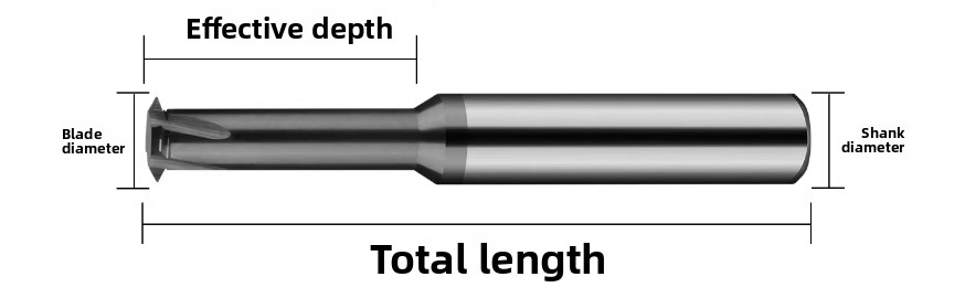 Solid Carbide Thread Mill Stainless Steel Single Flute Extended Milling Cutter for CNC Machining Center