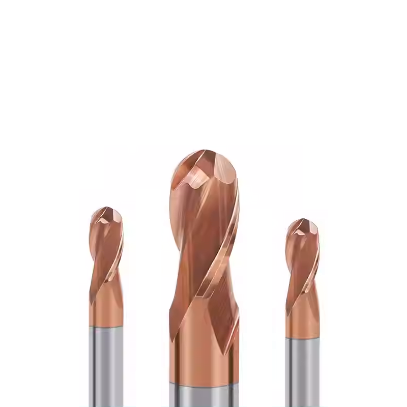 HRC45 65 55 Degree 2 Flutes Ballnose Endmill CNC Cutter 20mm Carbide Milling Cutter Ball Nose End Mill Bit