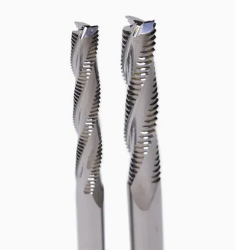 ZZST Factory Tungsten Carbide End Mills Three Flutes Ripple Roughing Milling Cutter Steel Spiral Roughing End Mills