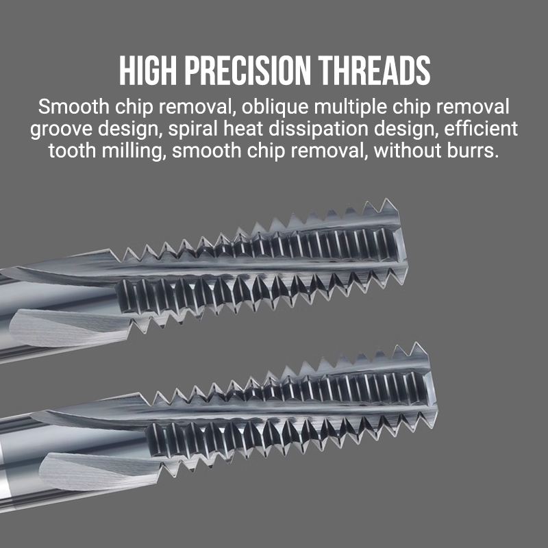 CNC 60 Degree Tungsten Steel Single Tooth Thread Milling Cutter M1 M1.2 M1.4 M1.6 M2 M2.5 M3 M4 M5 M6 M8 M10 M12 M14 Mill Mills