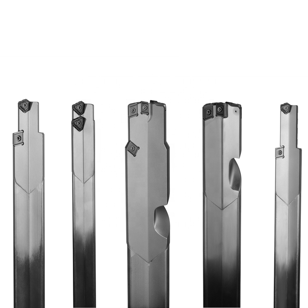 High Precision Single-Fluted Indexable Deep Hole Gun Drill Replaceable Carbide Inserts ISO Standard 6000mm Max Depth for Steel
