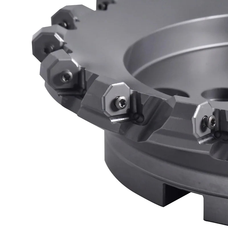 Durable Indexable Face Mill with Replaceable Carbide Inserts Manual Long Tool Life Milling Cutter