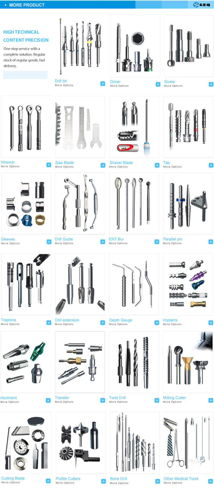 Implant Front Cutting Drill Guided Profile Drills Dental Drill Kit on Sale