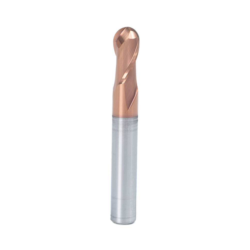 Ball Nose End Mill 2 Flute Carbide Ball End Cutter for CNC Machining 3D Contouring Mold Making Universal Processing ODM OEM