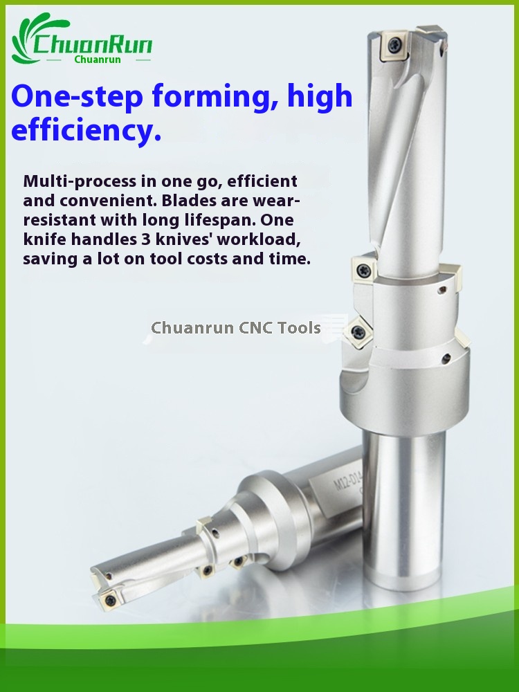 Chuanrun M8 to M24 Step Drill Multifunctional U Drill with Screw Countersunk Head Chamfered One-Time Forming Composite Drill Bit
