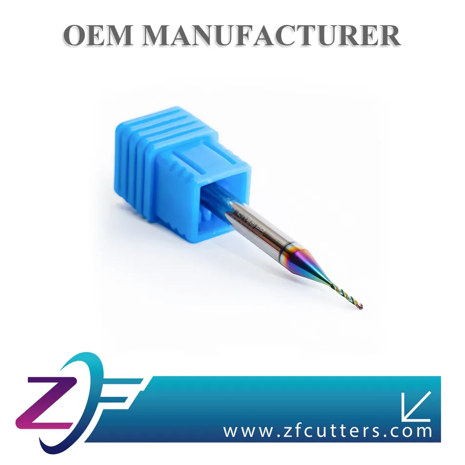0.7mm Drill Bit with Coated Tin Tialn Ultra-Fine Grain Solid Tungsten Carbide Small Diameter High-Speed Drilling Aluminium Electronics Cellphone Drill