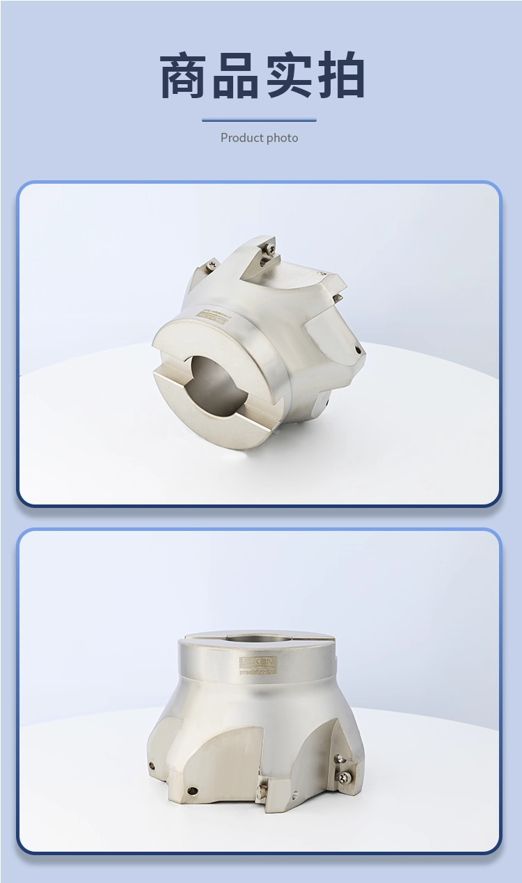 Indexable 90 Face Mill Cutter 400R Square Shoulder Milling Compatible APMT1604 Alloy Steel Inserts Uncoated CNC ODM OEM