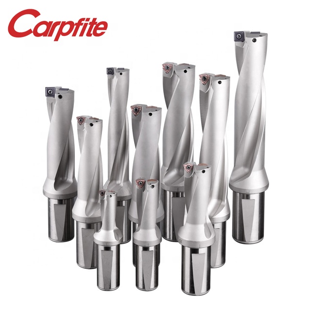 CNC Drilling Tools Indexable 3D U Drills 32mm to 40mm Diameter