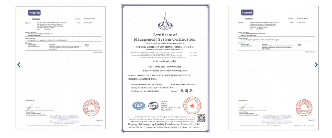 Certificates