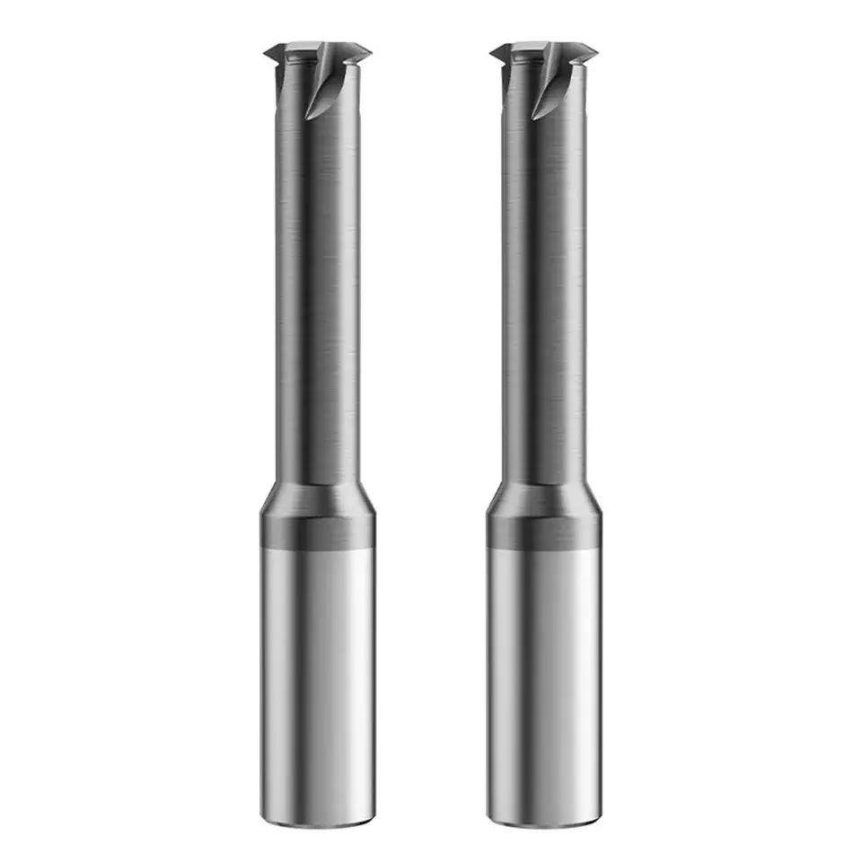 Customizable Solid Carbide Thread Milling Cutter CNC Tungsten Steel Single Tooth End Mill for Metric/UN Threads