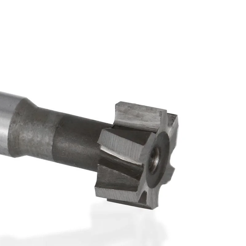 T-Slot Milling Cutter Straight Shank Carbide End Mill Welding Carbide Cutter Tungsten Steel Keyseat Cutter for Metal